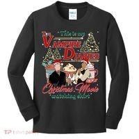 This Is My The Vampire Christmas Movie Watching Stefan And Damon Salv Kids Long Sleeve Shirt thumb 0