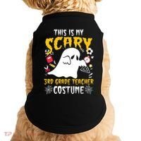 This Is My Scary Third Grade Costume Teacher Halloween Doggie Tank thumb 0
