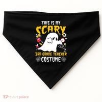 This Is My Scary Third Grade Costume Teacher Halloween USA-Made Doggie Bandana thumb 0