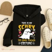 This Is My Scary Third Grade Costume Teacher Halloween Hoodie thumb 4