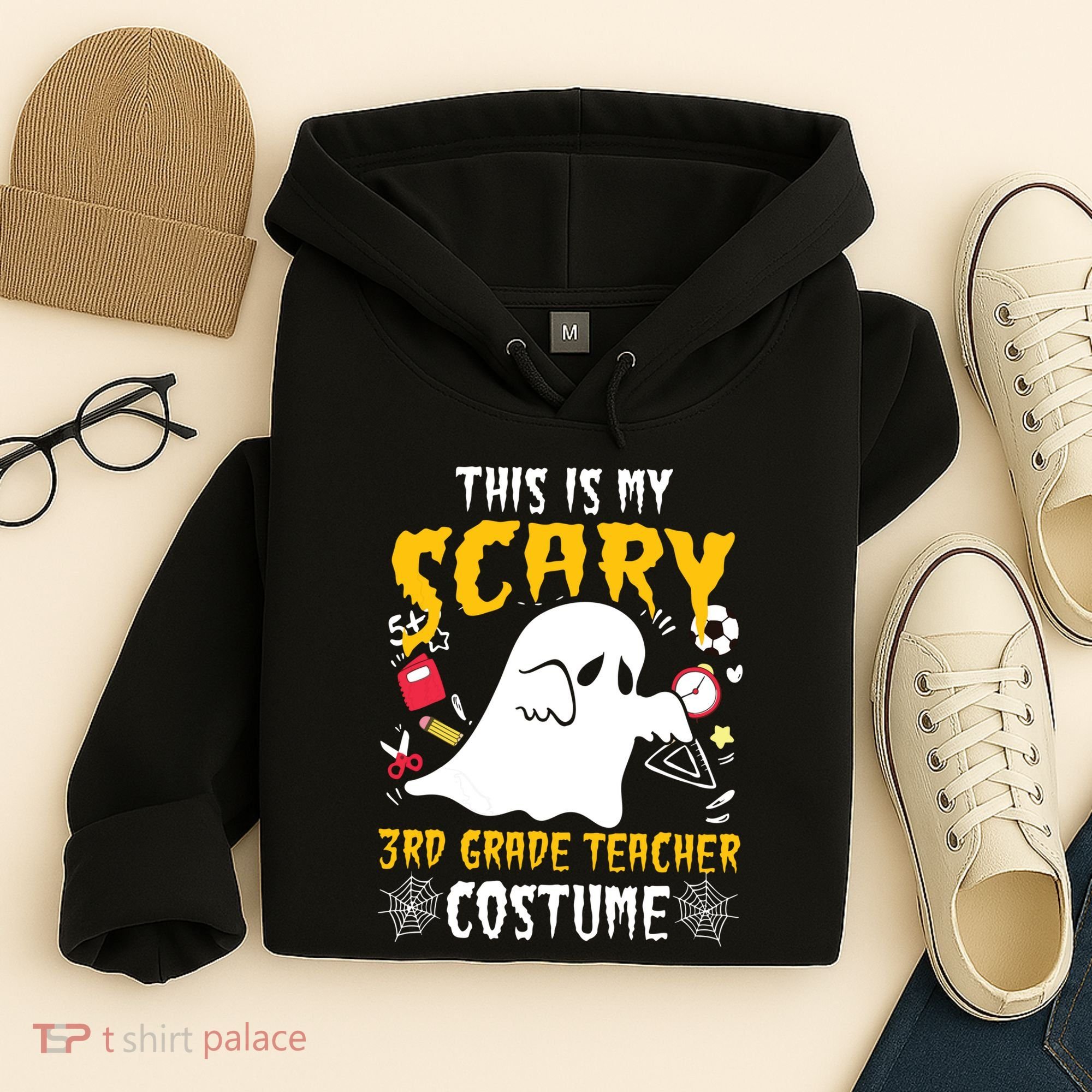 This Is My Scary Third Grade Costume Teacher Halloween Hoodie