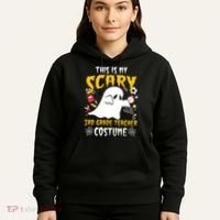This Is My Scary Third Grade Costume Teacher Halloween Hoodie thumb 5