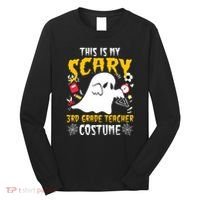 This Is My Scary Third Grade Costume Teacher Halloween Long Sleeve Shirt thumb 0