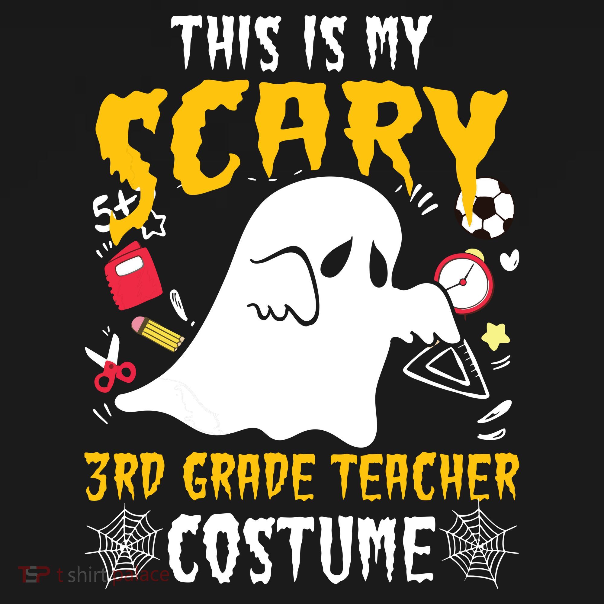 This Is My Scary Third Grade Costume Teacher Halloween Apron