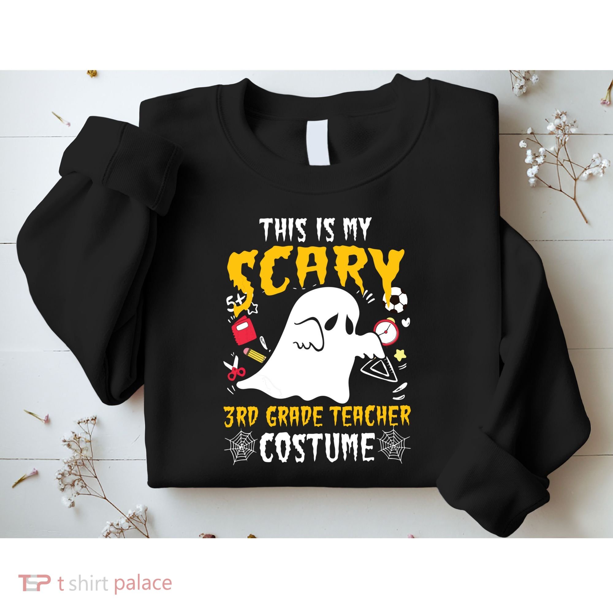 This Is My Scary Third Grade Costume Teacher Halloween Sweatshirt