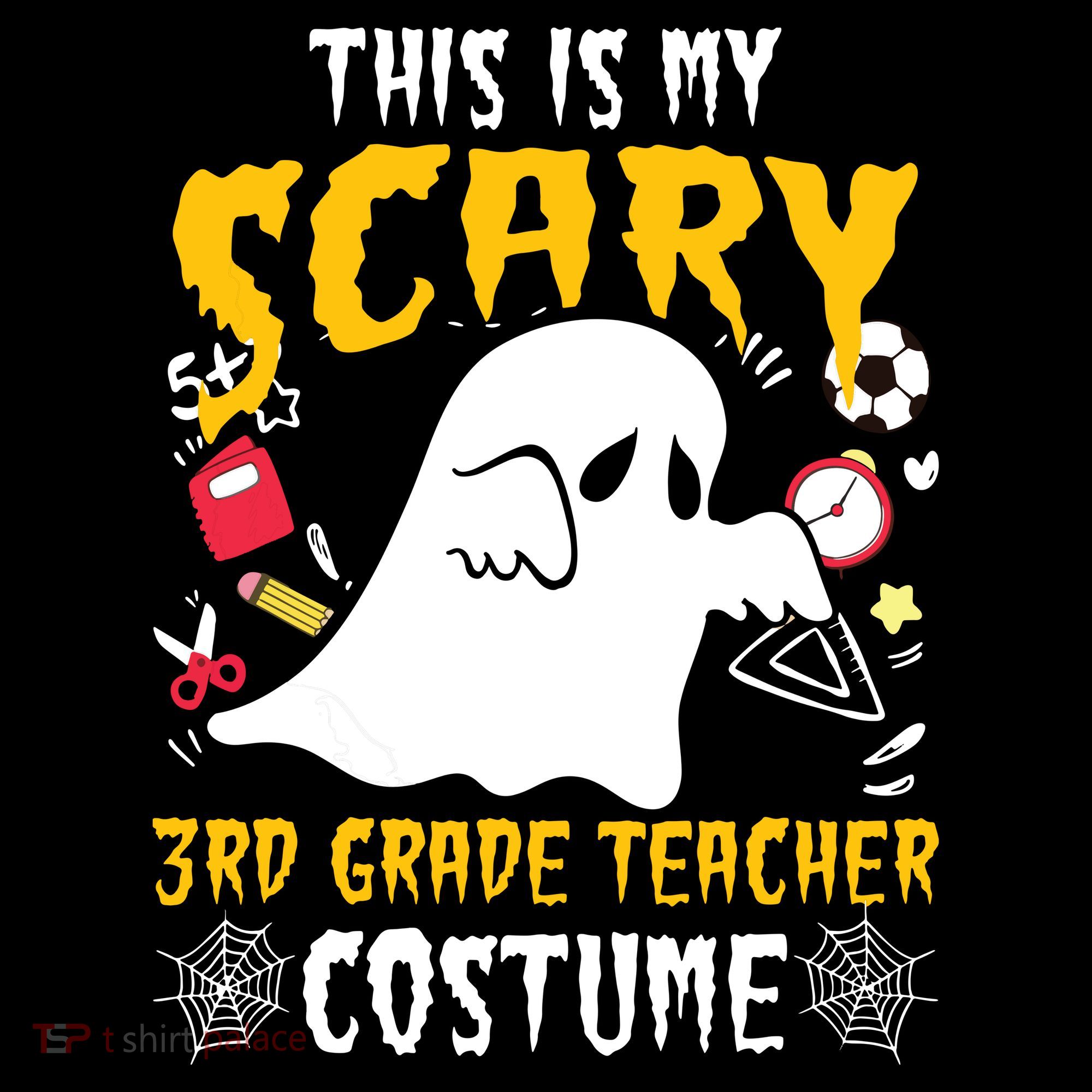 This Is My Scary Third Grade Costume Teacher Halloween Sweatshirt