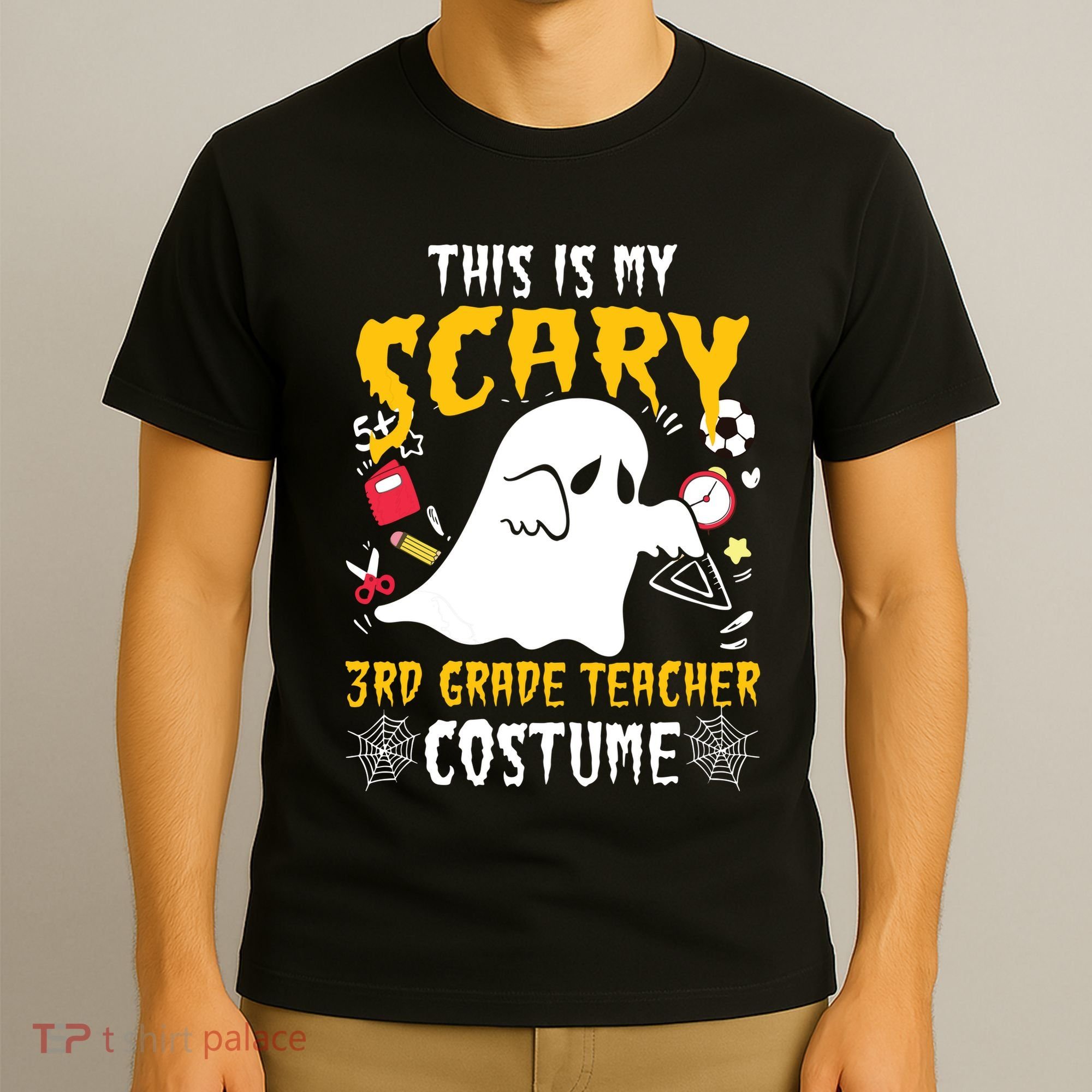 This Is My Scary Third Grade Costume Teacher Halloween T-Shirt