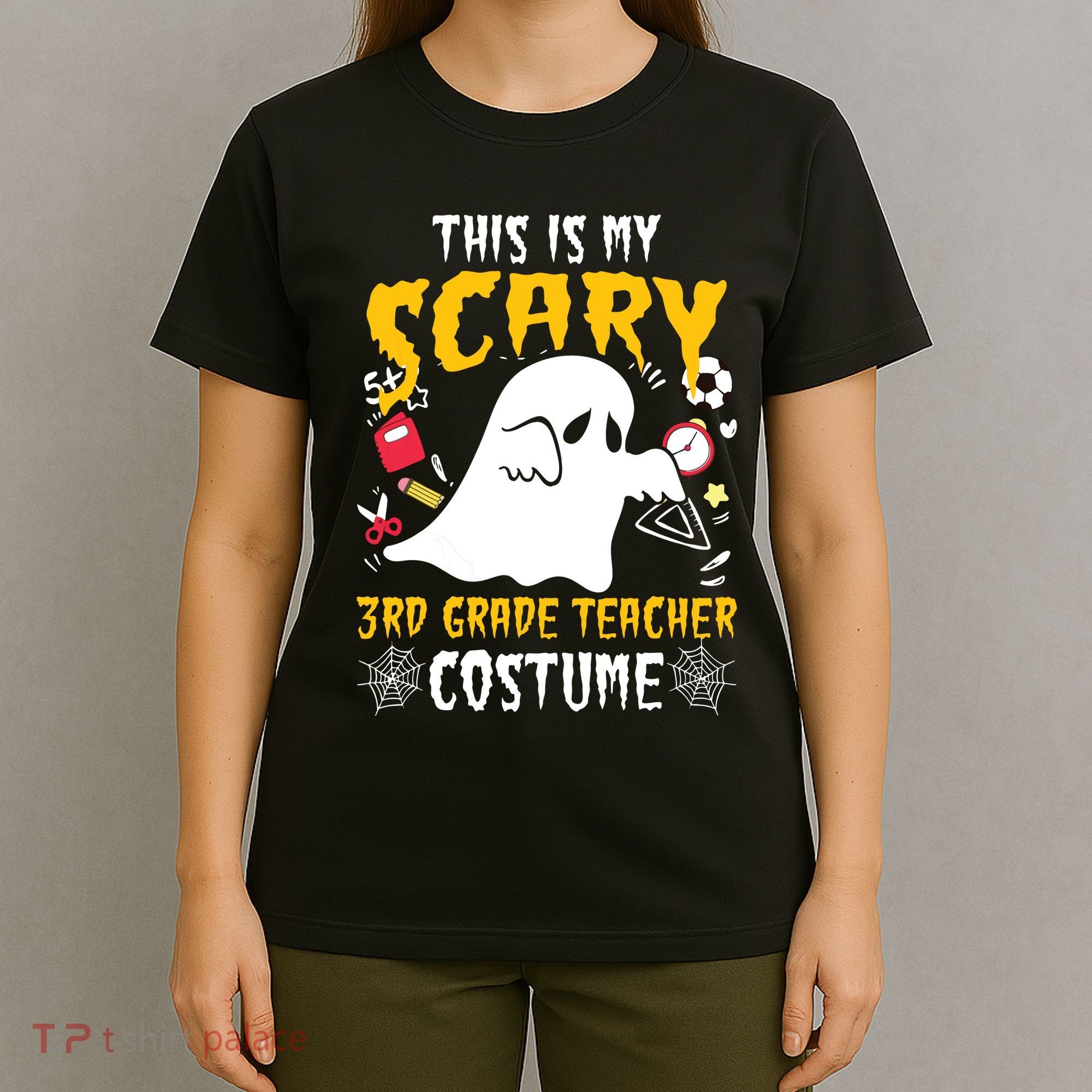 This Is My Scary Third Grade Costume Teacher Halloween T-Shirt