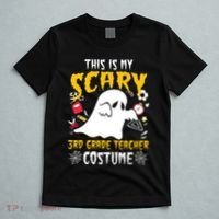 This Is My Scary Third Grade Costume Teacher Halloween T-Shirt thumb 5