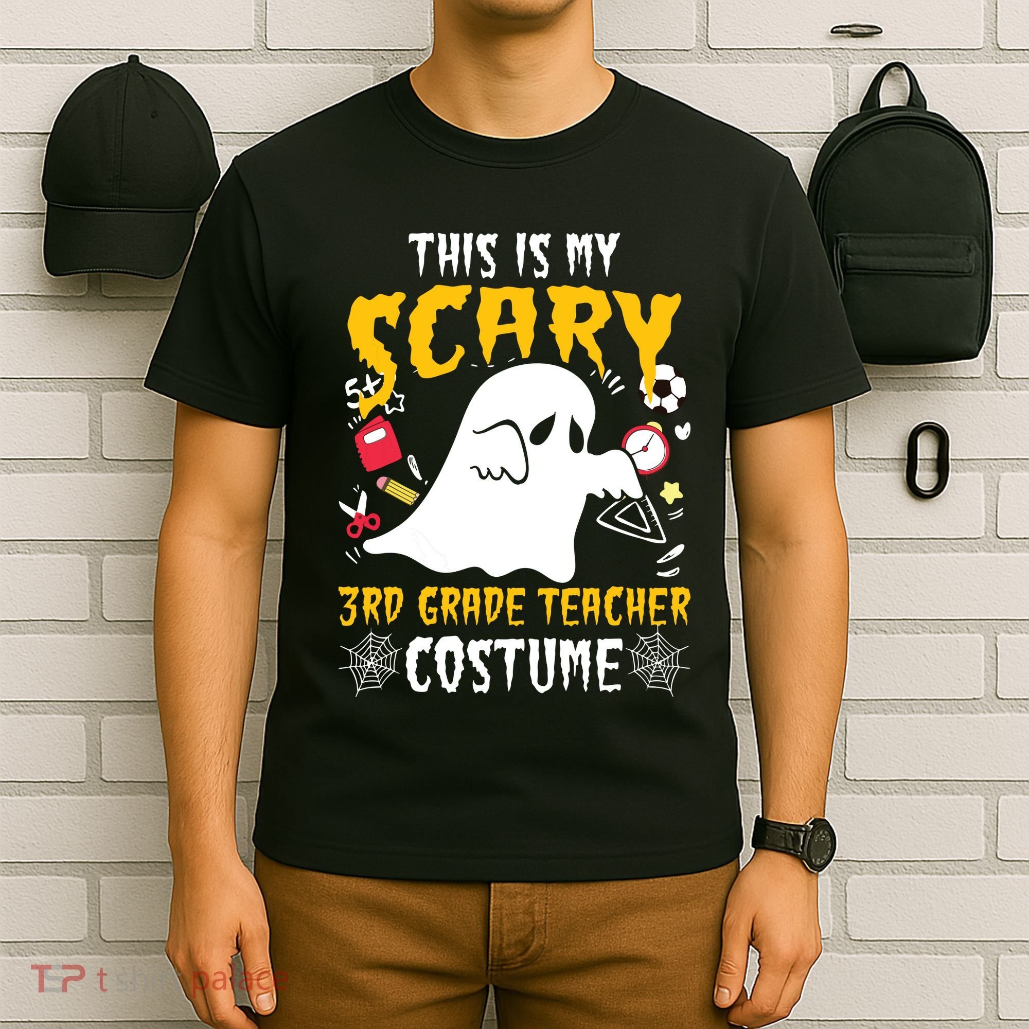 This Is My Scary Third Grade Costume Teacher Halloween T-Shirt