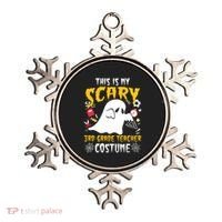 This Is My Scary Third Grade Costume Teacher Halloween Ornament thumb 0