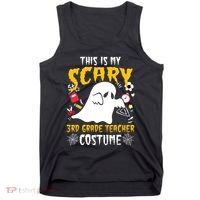 This Is My Scary Third Grade Costume Teacher Halloween Tank Top thumb 0