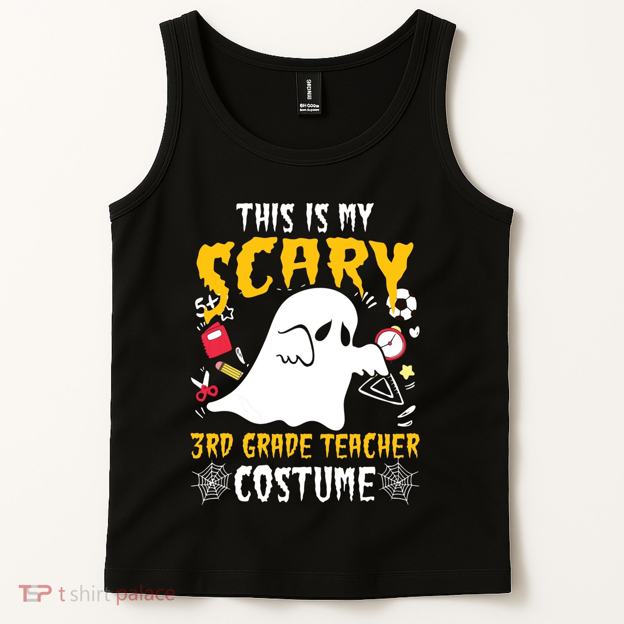 This Is My Scary Third Grade Costume Teacher Halloween Tank Top