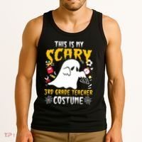 This Is My Scary Third Grade Costume Teacher Halloween Tank Top thumb 3