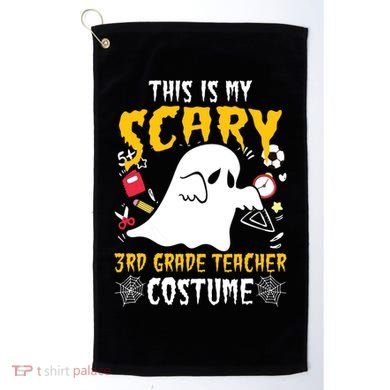 This Is My Scary Third Grade Costume Teacher Halloween Golf Towel