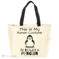 This is My Human Costume, I'm Really a Penguin Tote Bag thumb 0