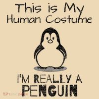 This is My Human Costume, I'm Really a Penguin Tote Bag thumb 4