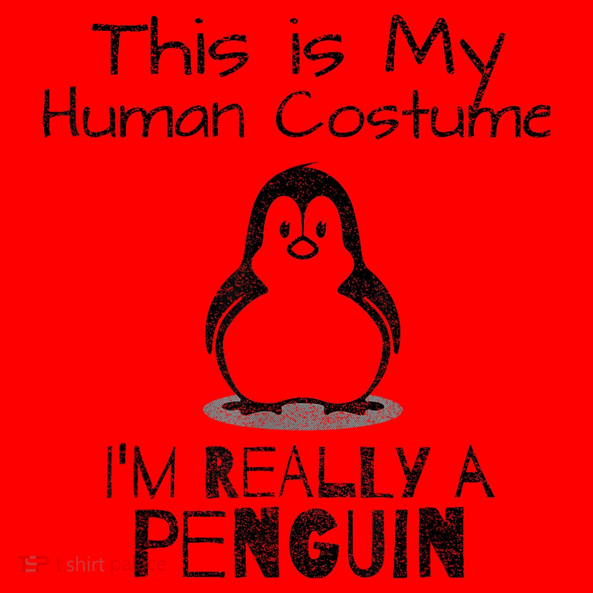 This is My Human Costume, I'm Really a Penguin Santa Hat