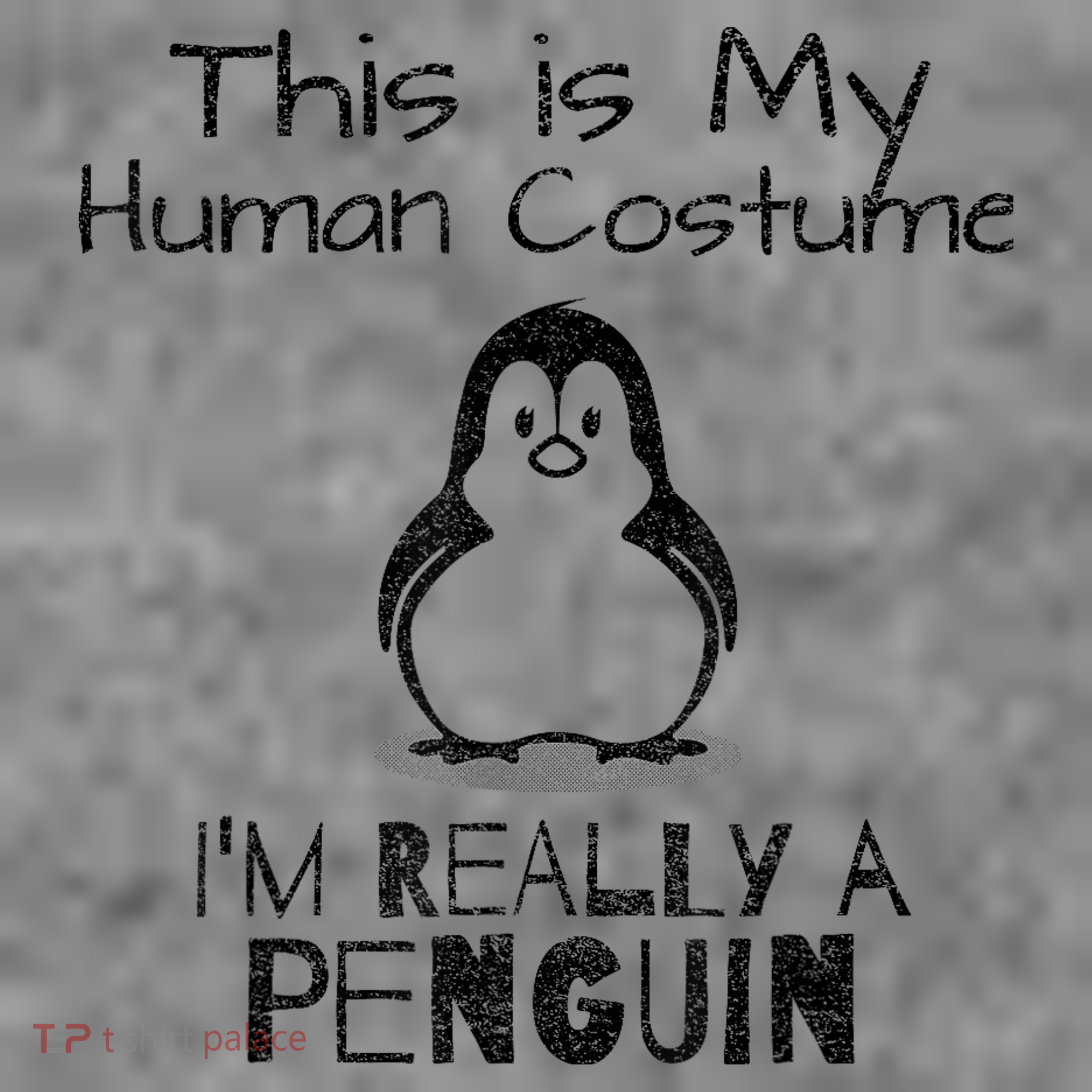 This is My Human Costume, I'm Really a Penguin Toddler Hoodie
