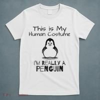 This is My Human Costume, I'm Really a Penguin T-Shirt thumb 5