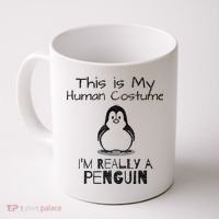 This is My Human Costume, I'm Really a Penguin Coffee Mug thumb 0