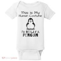 This is My Human Costume, I'm Really a Penguin Baby Bodysuit thumb 0