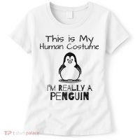 This is My Human Costume, I'm Really a Penguin Women's T-Shirt thumb 0