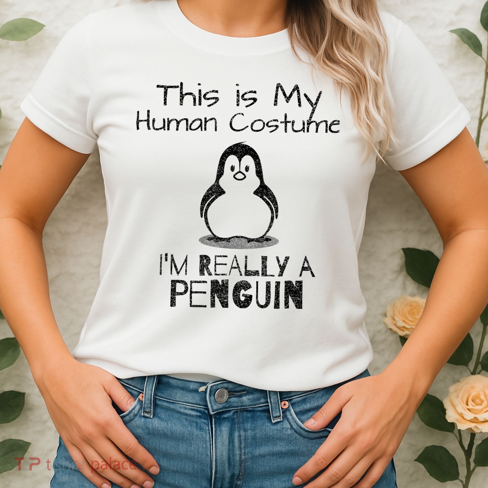 This is My Human Costume, I'm Really a Penguin Women's T-Shirt