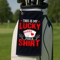 This is My Lucky Poker - Royal Flush Golf Towel thumb 2
