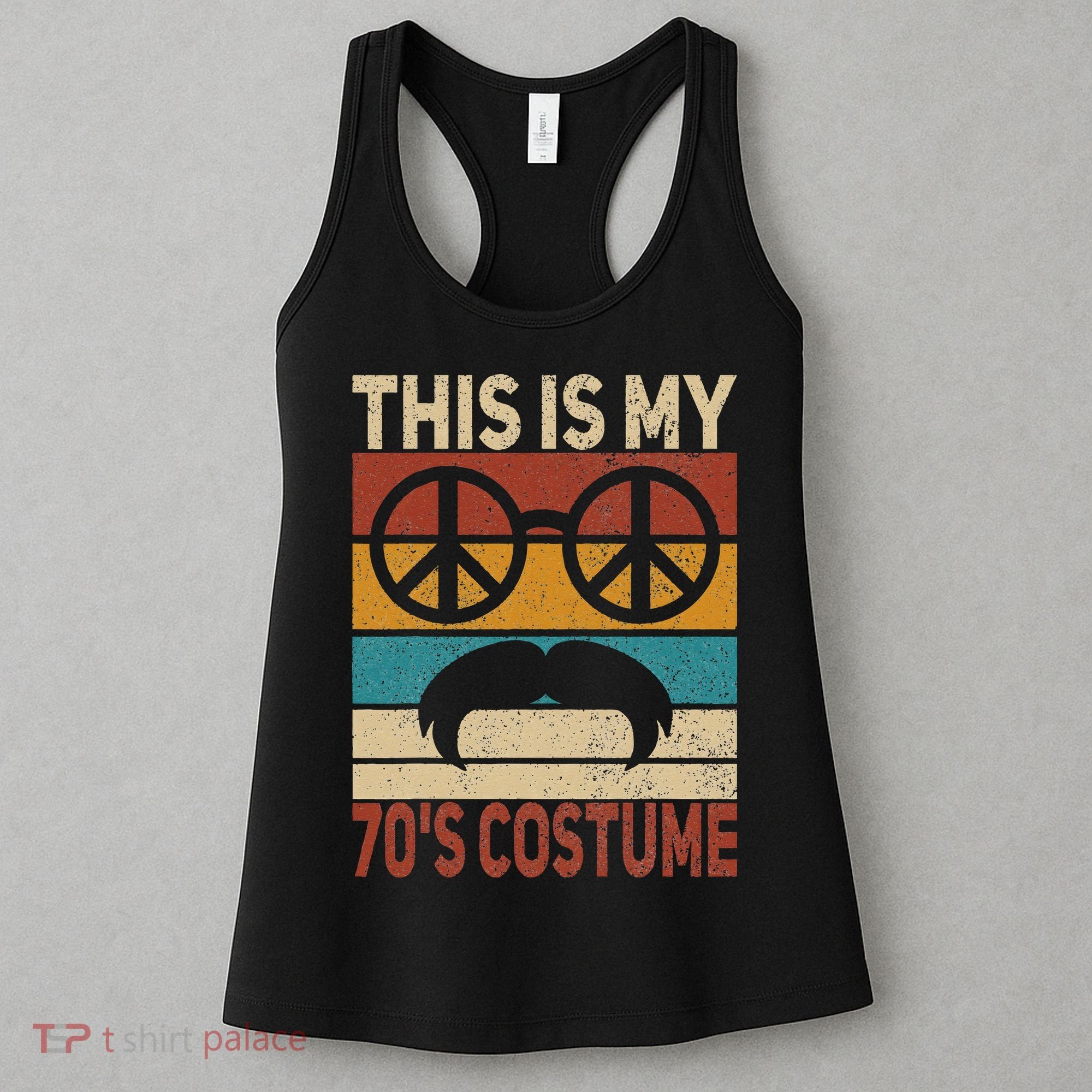 This Is My 70s Costume 70 Styles Men 70s Disco 1970s Outfit Women's Tank Top