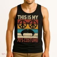 This Is My 70s Costume 70 Styles Men 70s Disco 1970s Outfit Tank Top thumb 3