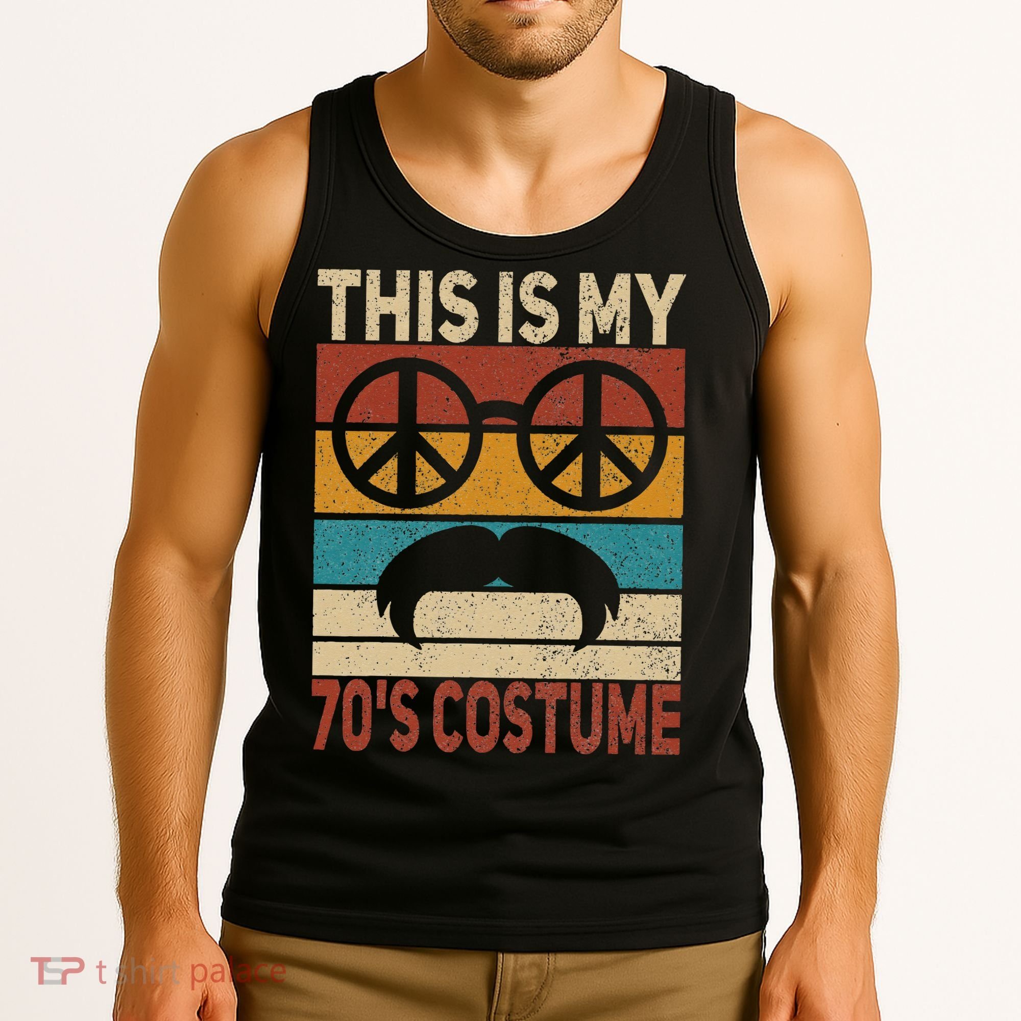 This Is My 70s Costume 70 Styles Men 70s Disco 1970s Outfit Tank Top