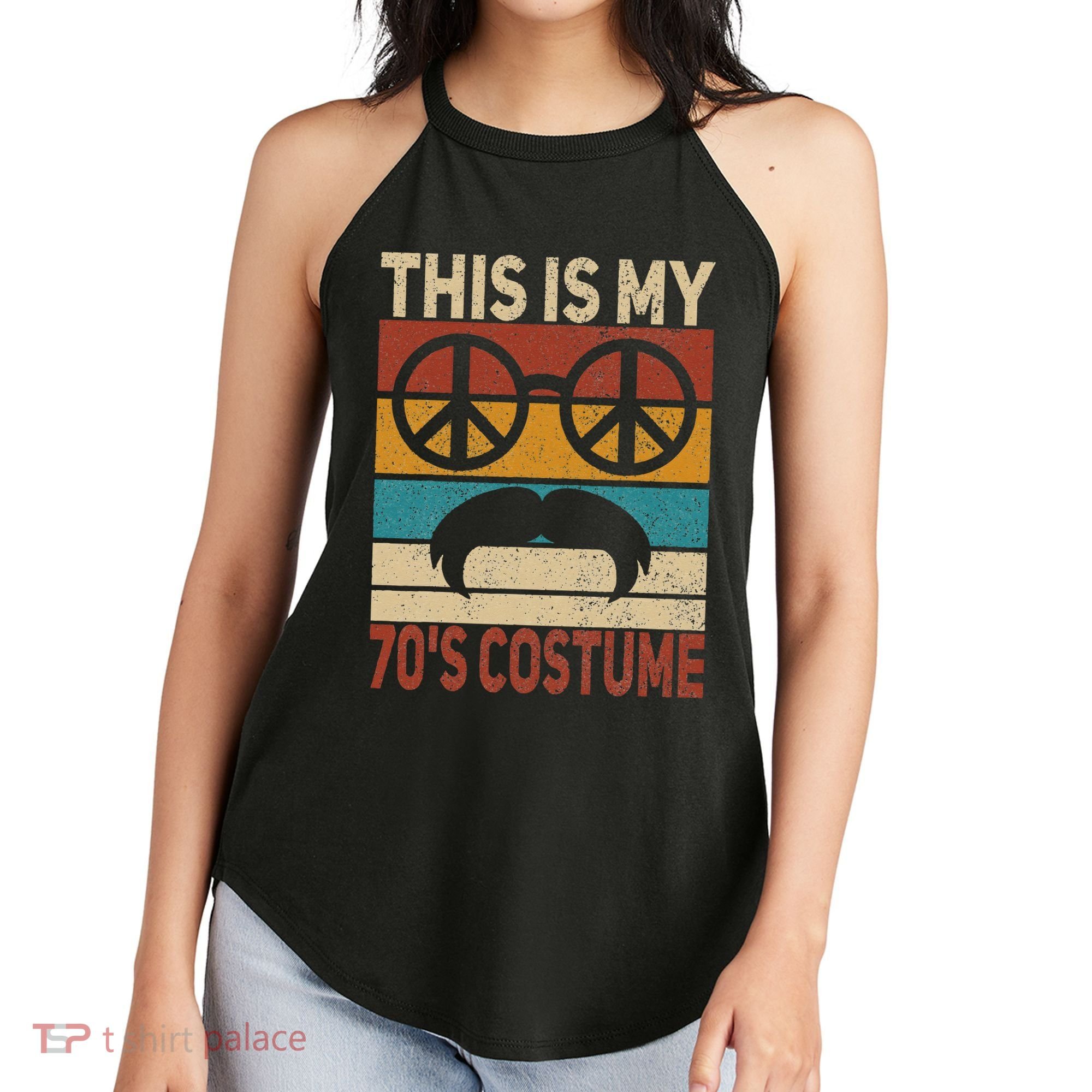 This Is My 70s Costume 70 Styles Men 70s Disco 1970s Outfit Women's Perfect Tri Rocker Tank