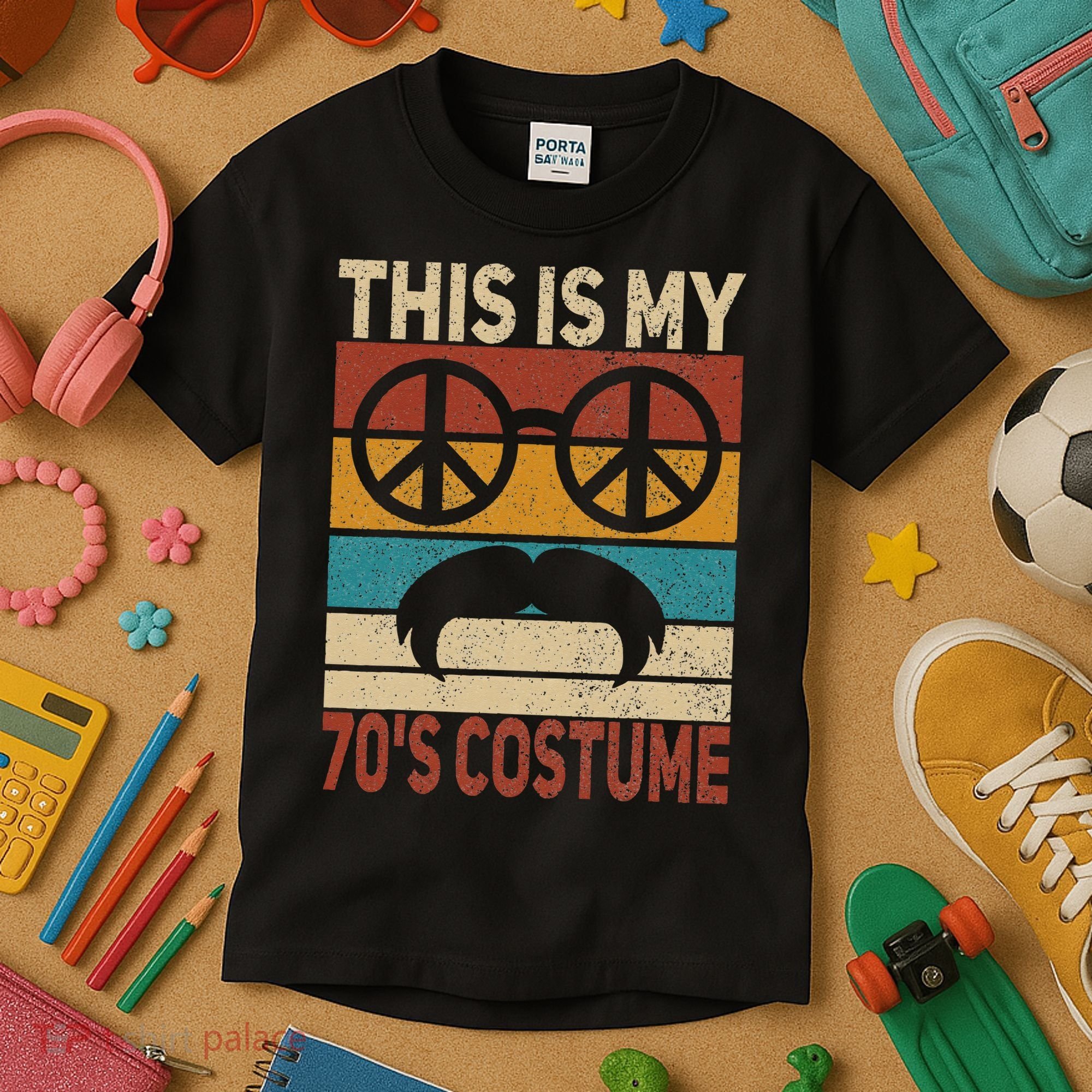This Is My 70s Costume 70 Styles Men 70s Disco 1970s Outfit Kids T-Shirt