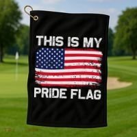 This Is My Pride Flag Golf Towel thumb 1