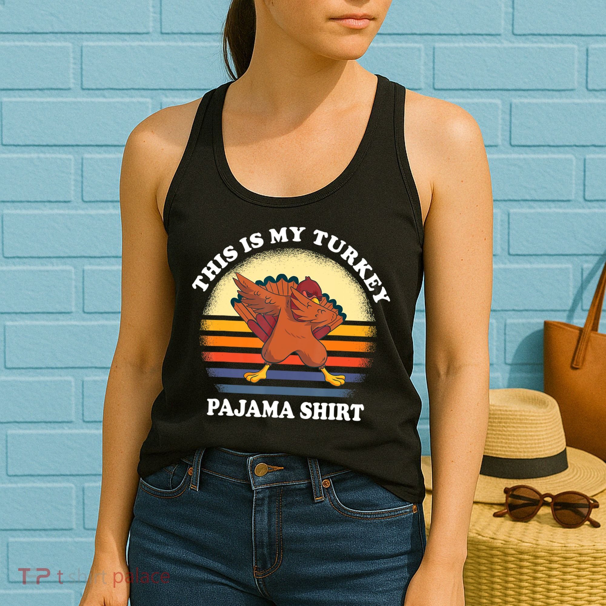 This Is My Turkey Pajama Thanksgiving Gobble Women's Tank Top