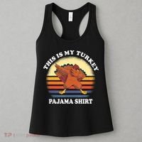 This Is My Turkey Pajama Thanksgiving Gobble Women's Tank Top thumb 3