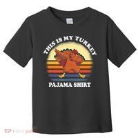 This Is My Turkey Pajama Thanksgiving Gobble Toddler T-Shirt thumb 0