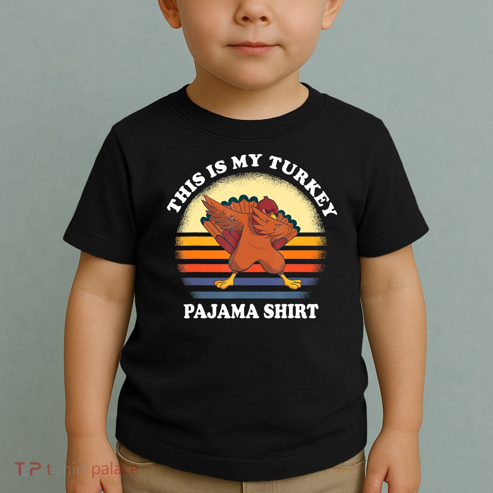 This Is My Turkey Pajama Thanksgiving Gobble Toddler T-Shirt