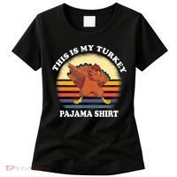 This Is My Turkey Pajama Thanksgiving Gobble Women's T-Shirt thumb 0