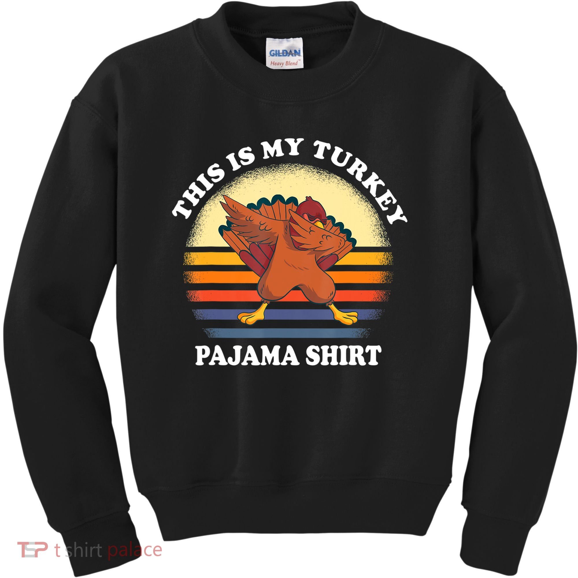 This Is My Turkey Pajama Thanksgiving Gobble Kids Sweatshirt