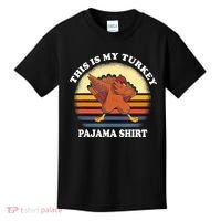 This Is My Turkey Pajama Thanksgiving Gobble Kids T-Shirt thumb 0
