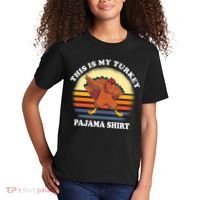 This Is My Turkey Pajama Thanksgiving Gobble Kids T-Shirt thumb 2