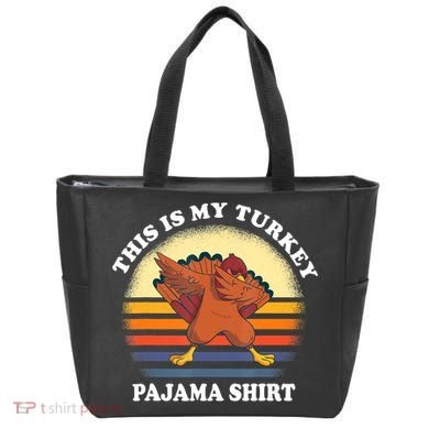 This Is My Turkey Pajama Thanksgiving Gobble Tote Bag