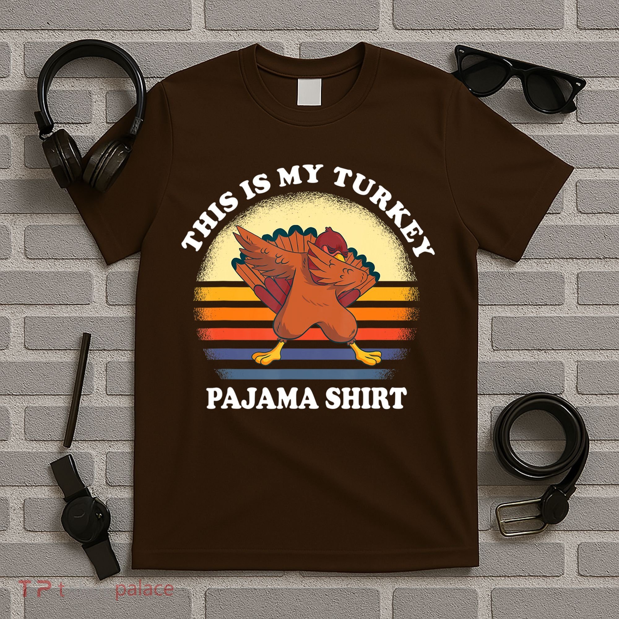 This Is My Turkey Pajama Thanksgiving Gobble T-Shirt