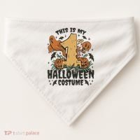 This Is My First Halloween Costume Spooky USA-Made Doggie Bandana thumb 0