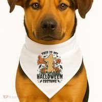 This Is My First Halloween Costume Spooky USA-Made Doggie Bandana thumb 1