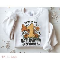 This Is My First Halloween Costume Spooky Sweatshirt thumb 2