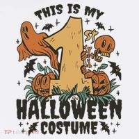 This Is My First Halloween Costume Spooky Ornament thumb 1