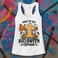 This Is My First Halloween Costume Spooky Women's Tank Top thumb 3